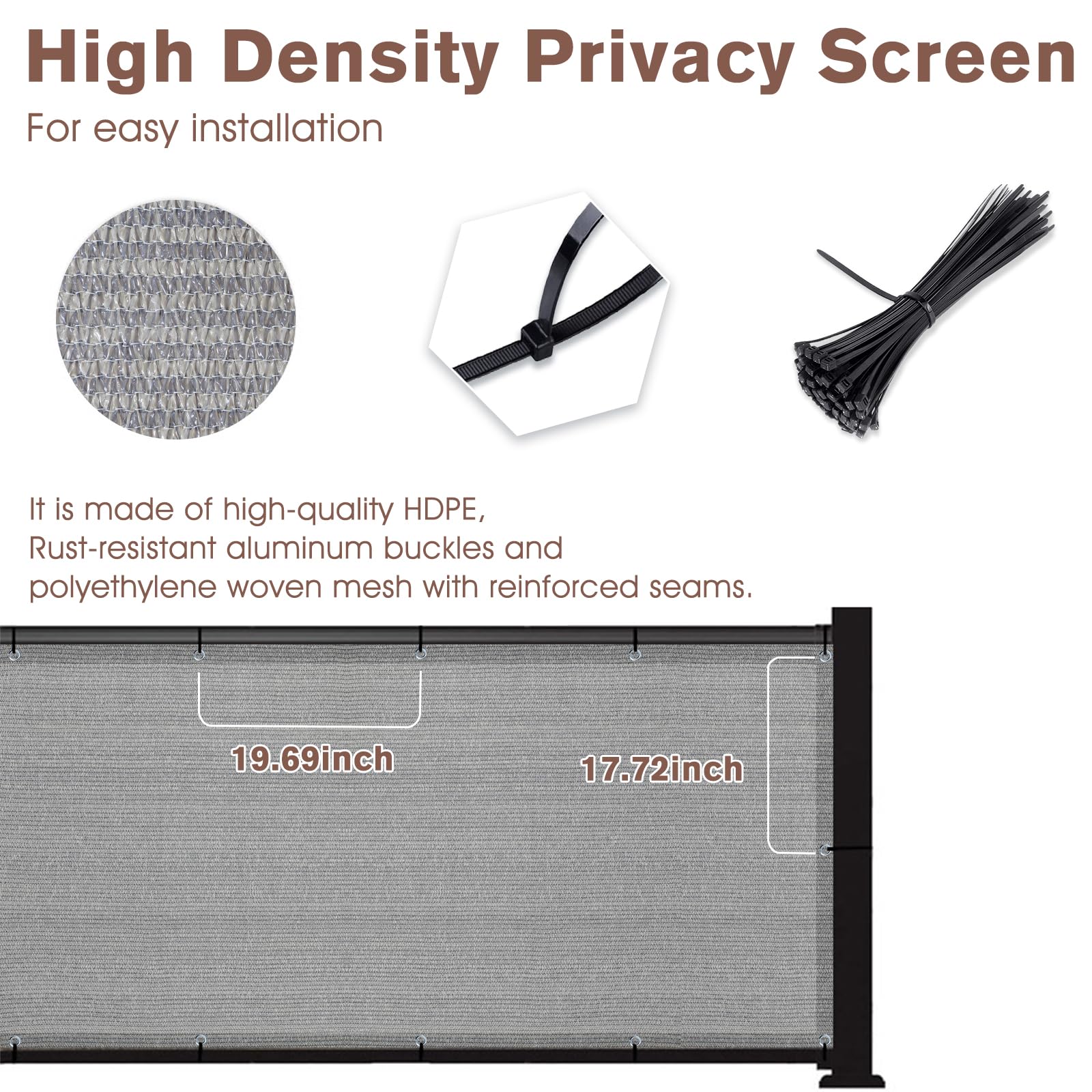 Sunny Guard custom-size options fit uneven rails for a tailored private space.