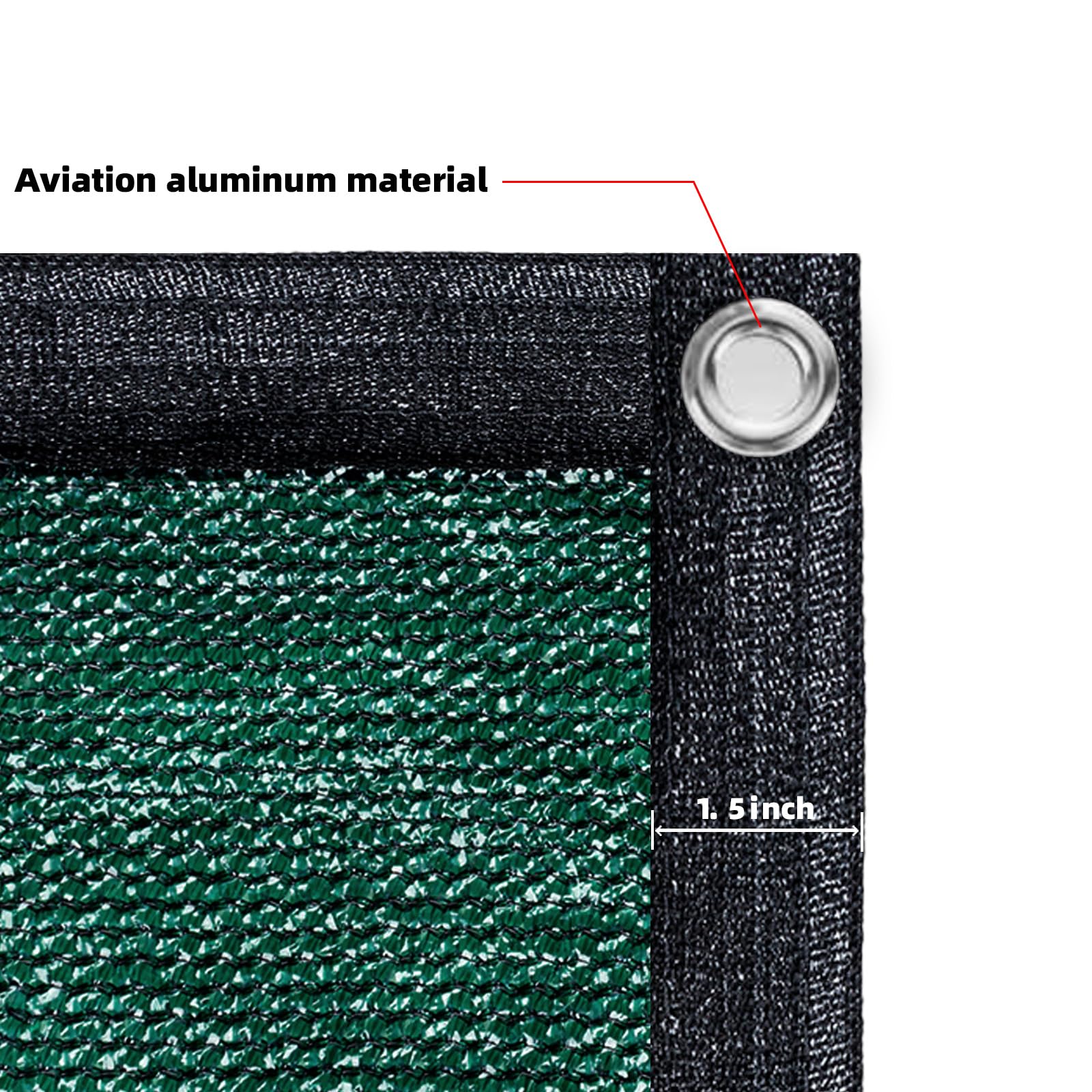Sunny Guard dust-prevention mesh in use shielding yard from dust and wind