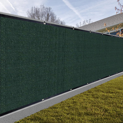 Sunny Guard privacy screen fence material close-up showing durable HDPE