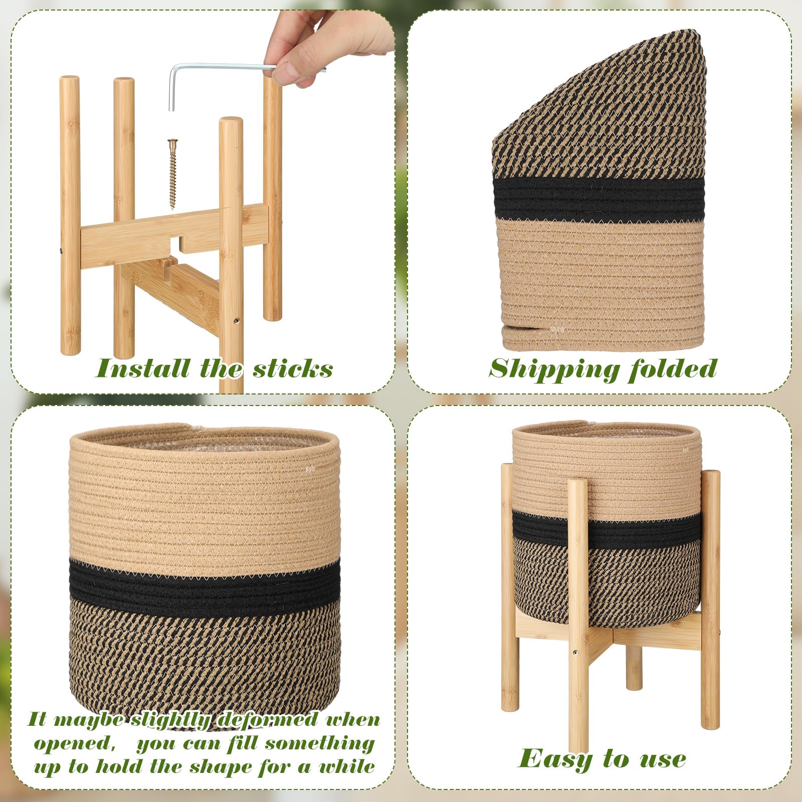 Sunnychicc cotton rope weave brings natural texture to home storage.