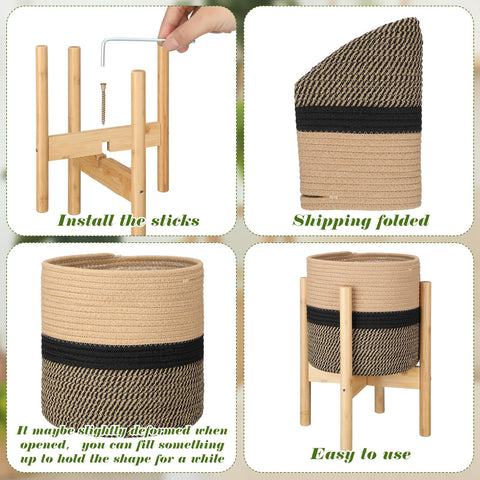 Sunnychicc cotton rope weave brings natural texture to home storage.