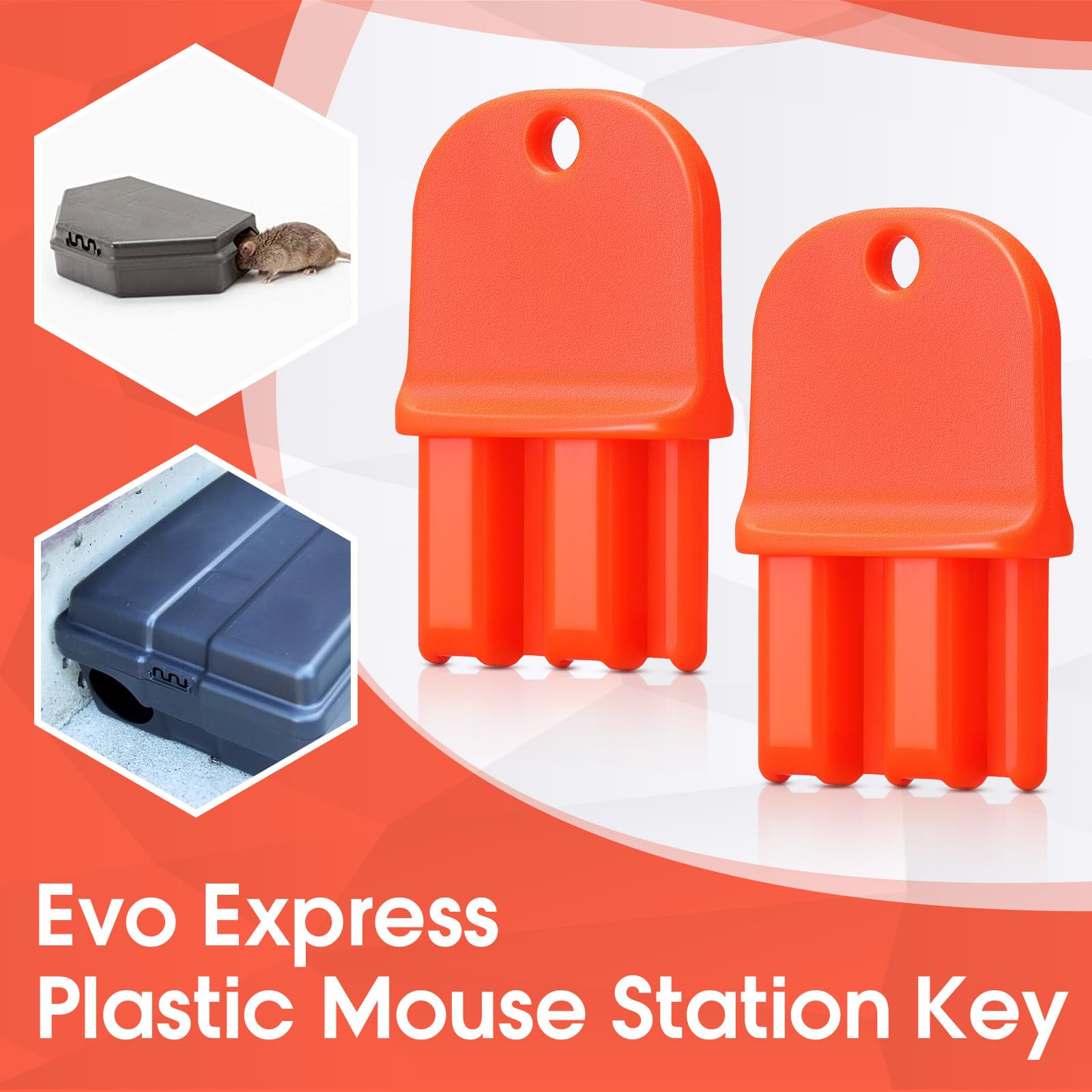 Sunnychicc orange plastic key set designed for Protecta Evo Express access