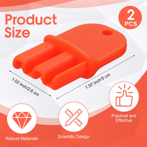 Sunnychicc Protecta Evo Express key, orange plastic design for outdoor reliability