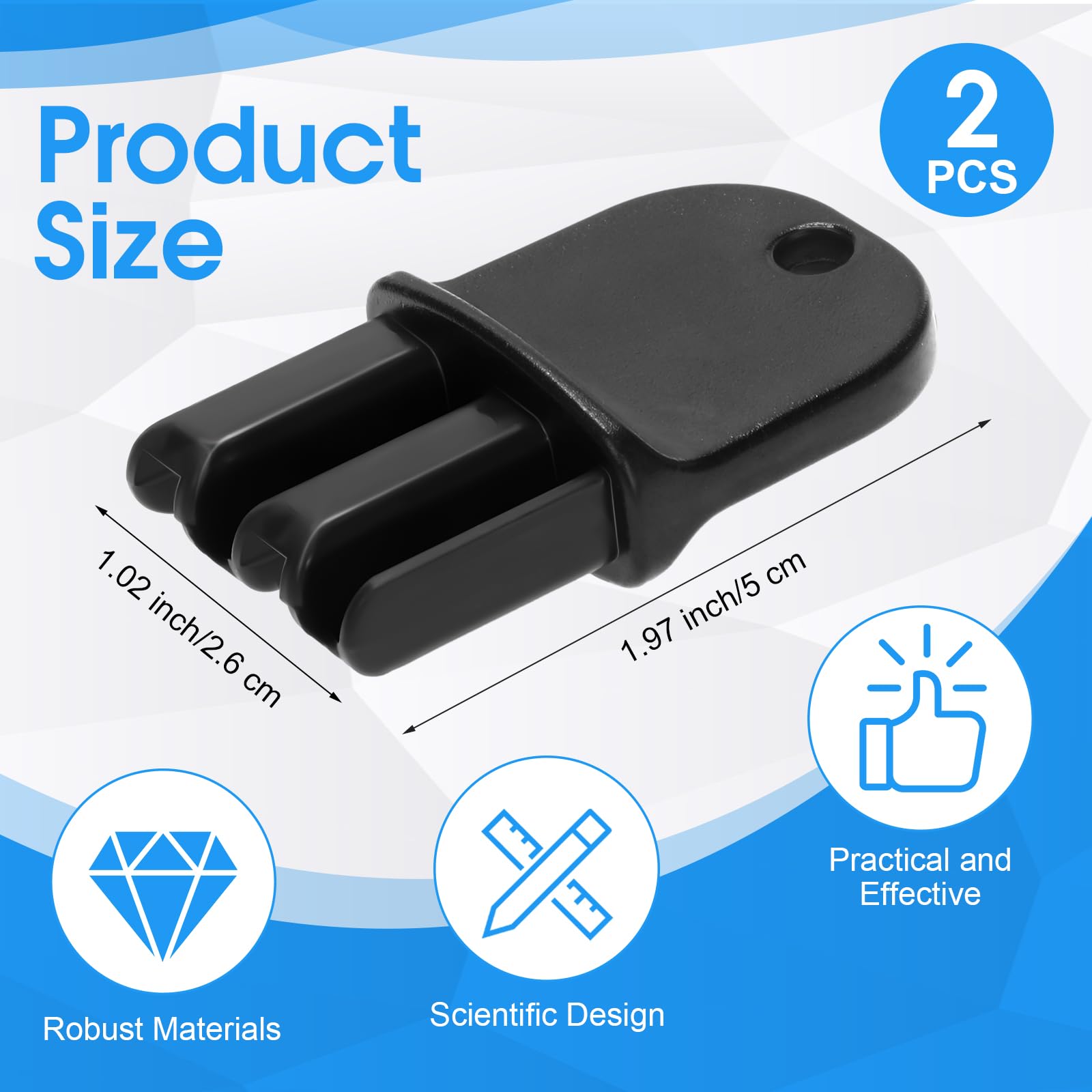 Sunnychicc two-pack mouse station key set offers convenient spare keys.
