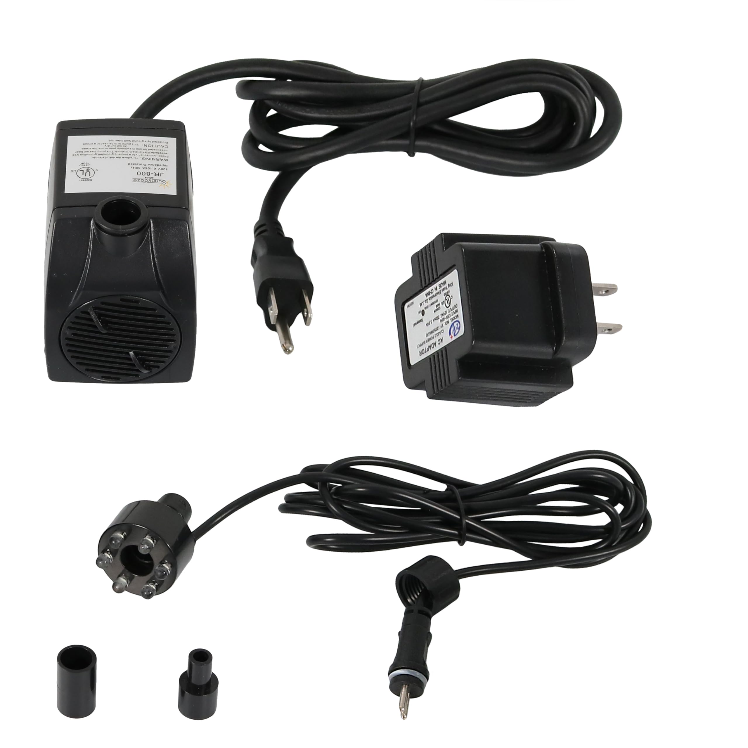 Sunnydaze 200GPH submersible pump for fountains and bird baths.