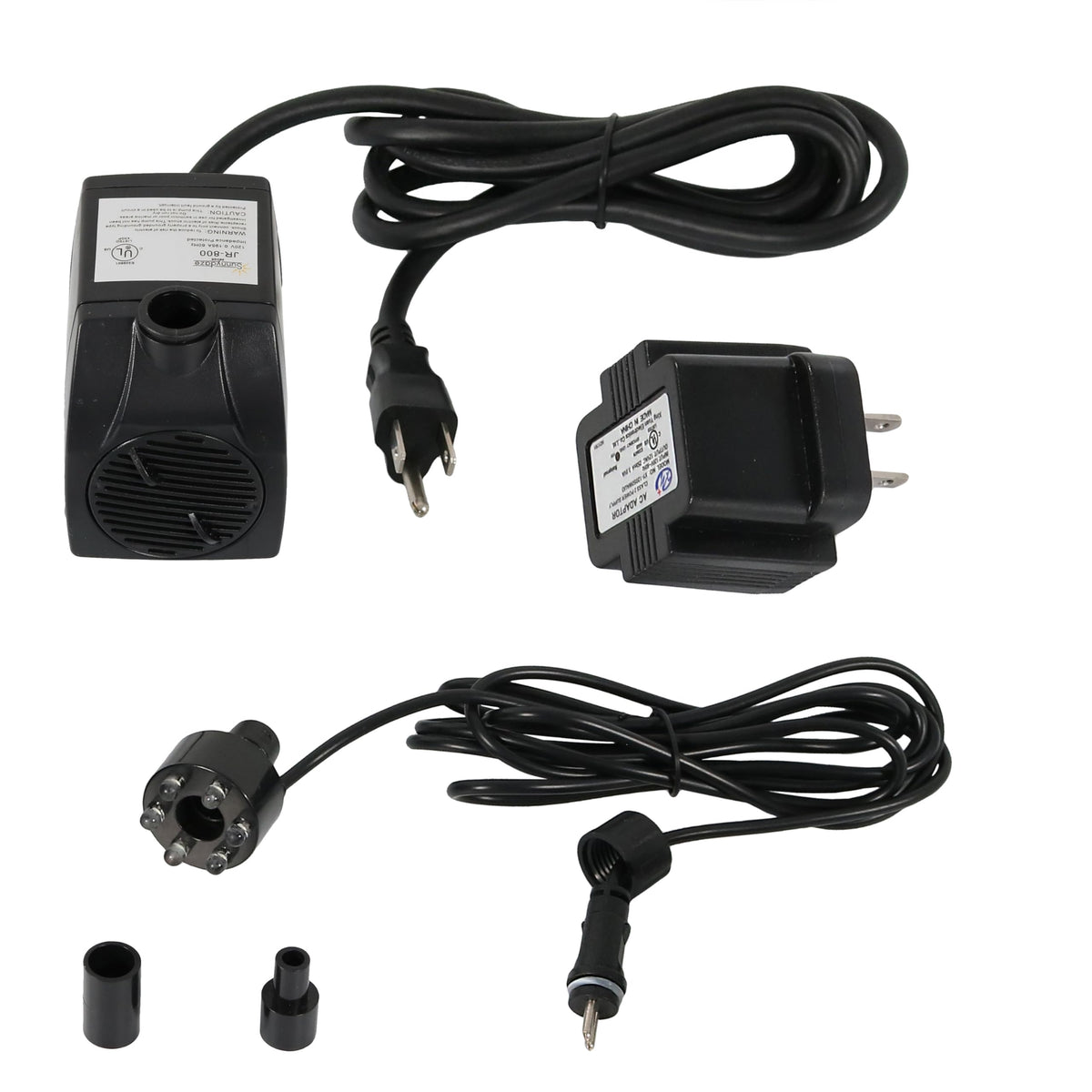 Sunnydaze 200GPH submersible pump for fountains and bird baths.