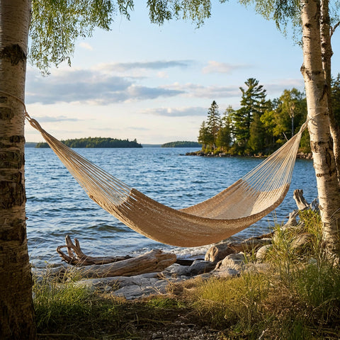 Sunnydaze soft yet sturdy rope hammock supports daily outdoor use.