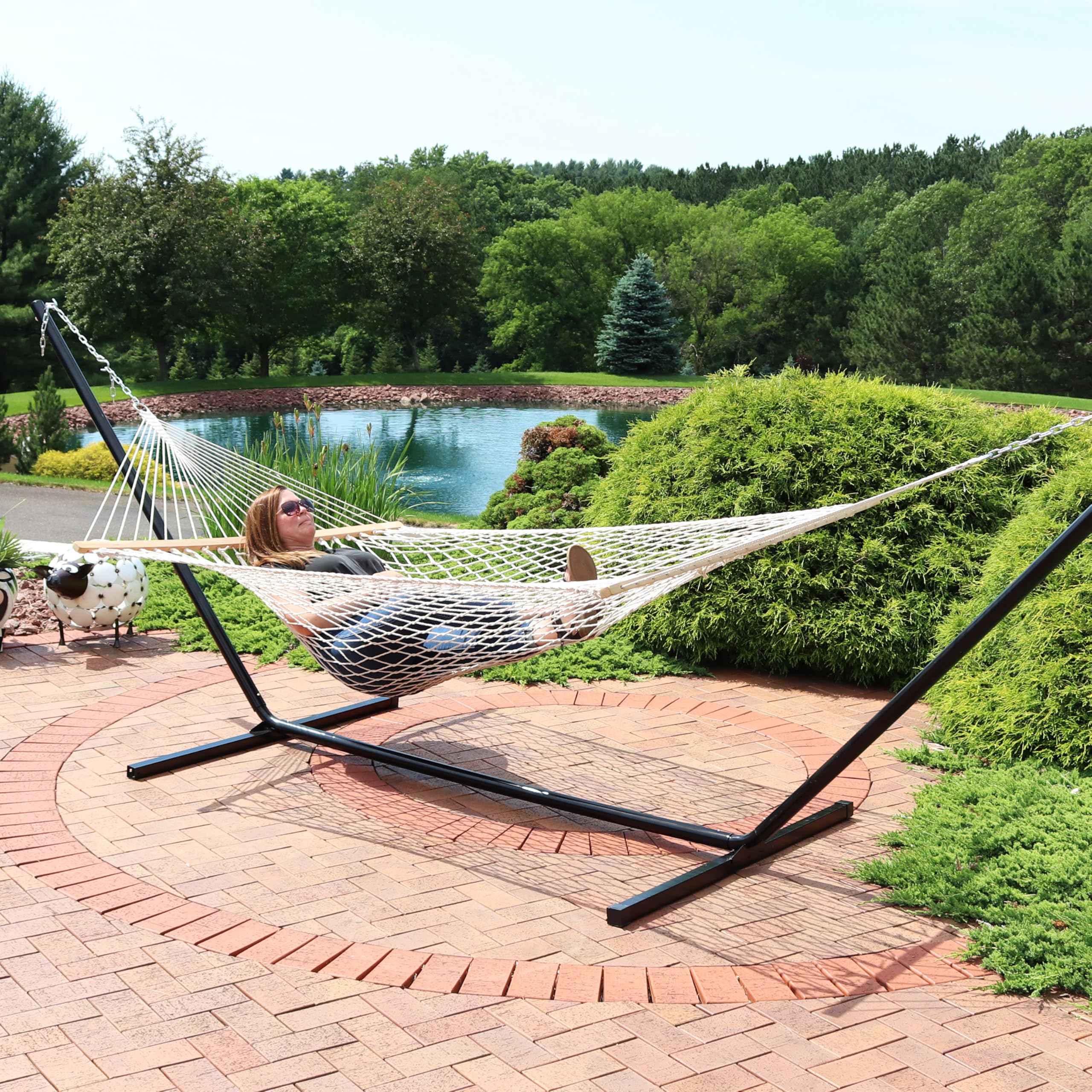 Sunnydaze natural cotton blend rope feels soft and breathable