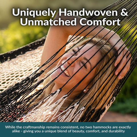 Sunnydaze spacious 156in-wide hammock bed ideal for two