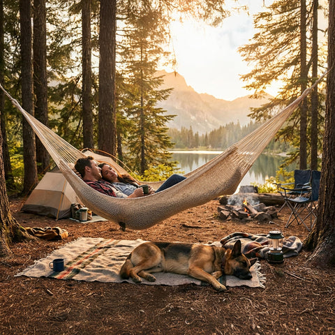 Sunnydaze compatible with a 15-foot hammock stand for flexible installation.