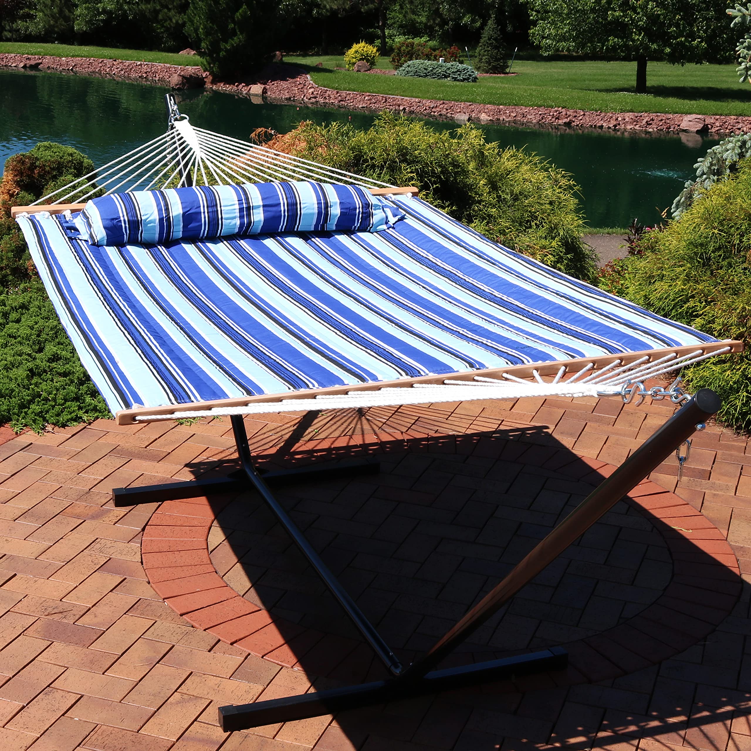 Two-person hammock design ideal for shared outdoor relaxation