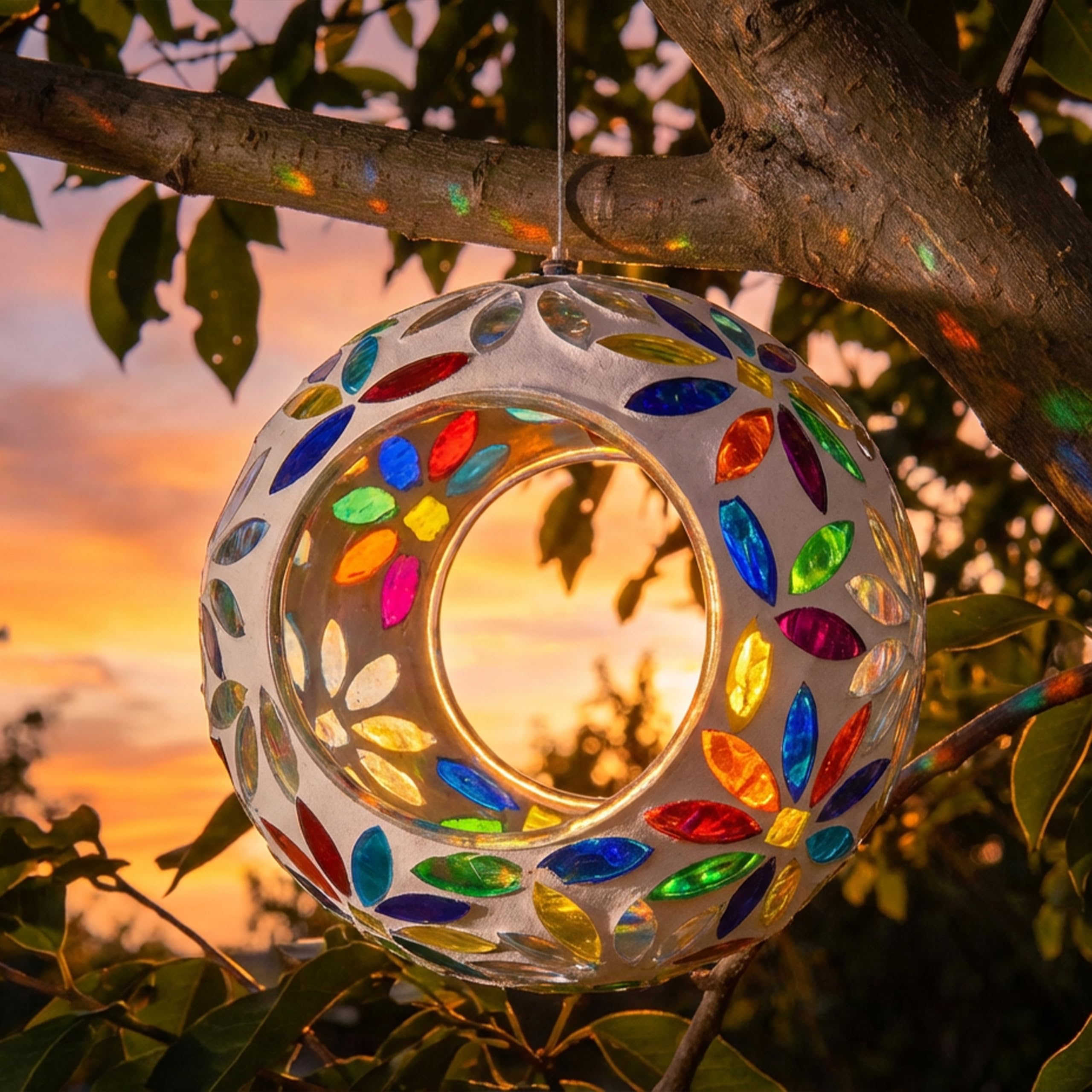 Sunnydaze birdwatching moments come alive with a serene backyard view.