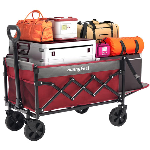 SunnyFeel 330lbs wagon tailgate design expands storage for bulky gear.