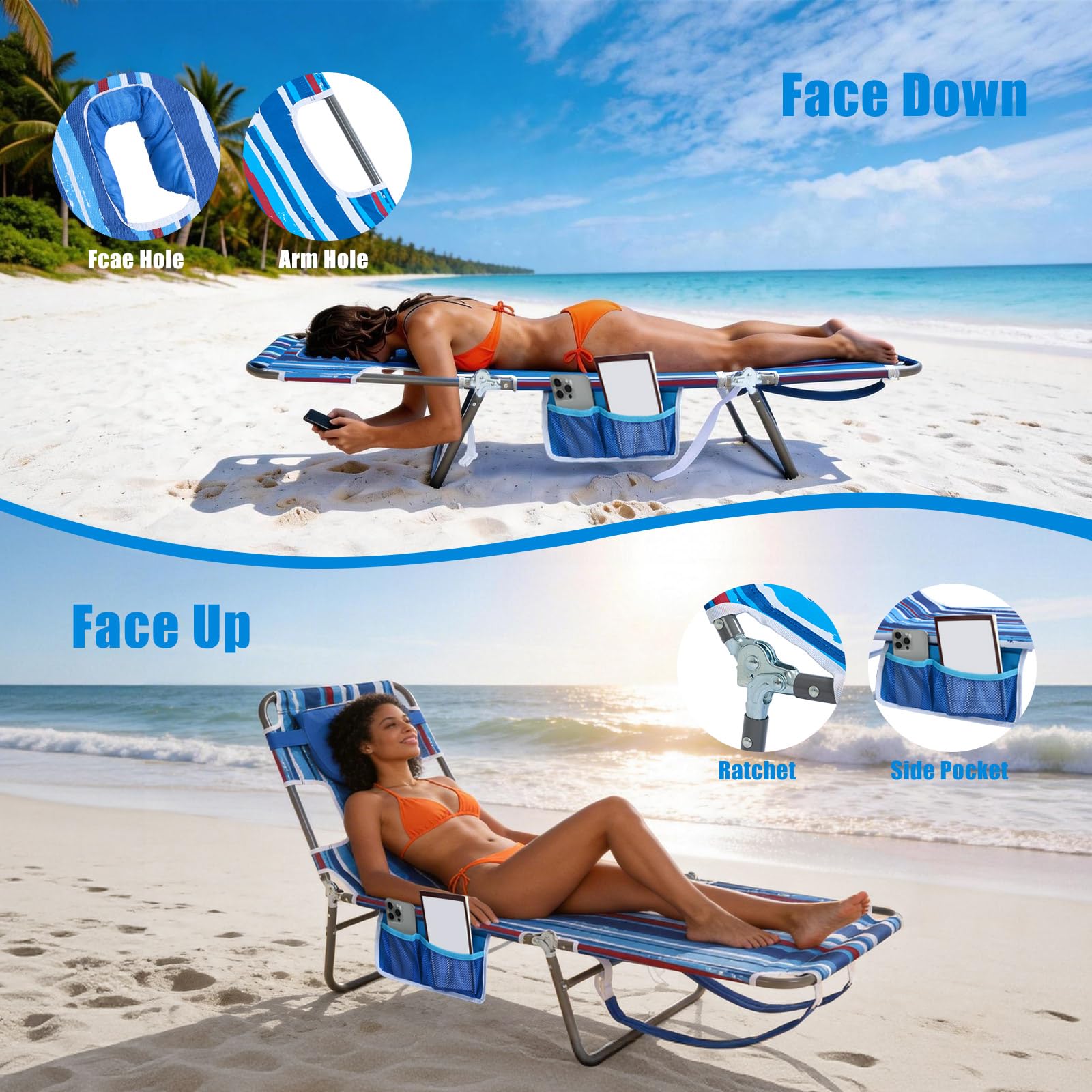 Sunnyfeel Compact storage folded dimensions fit neatly in car trunks and balconies.