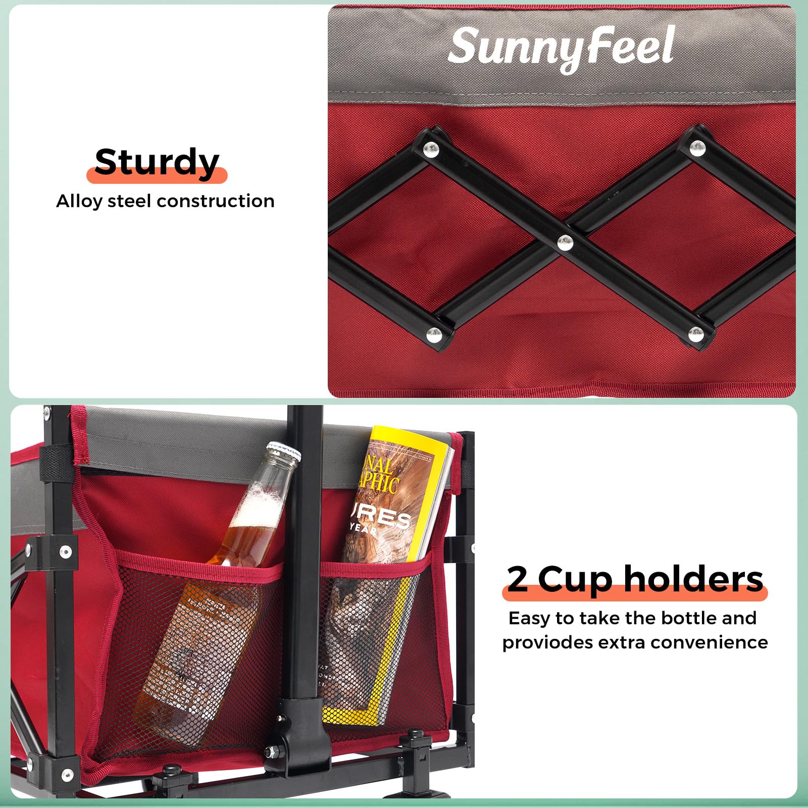 SunnyFeel wagon extended tailgate adds 50 percent extra space.