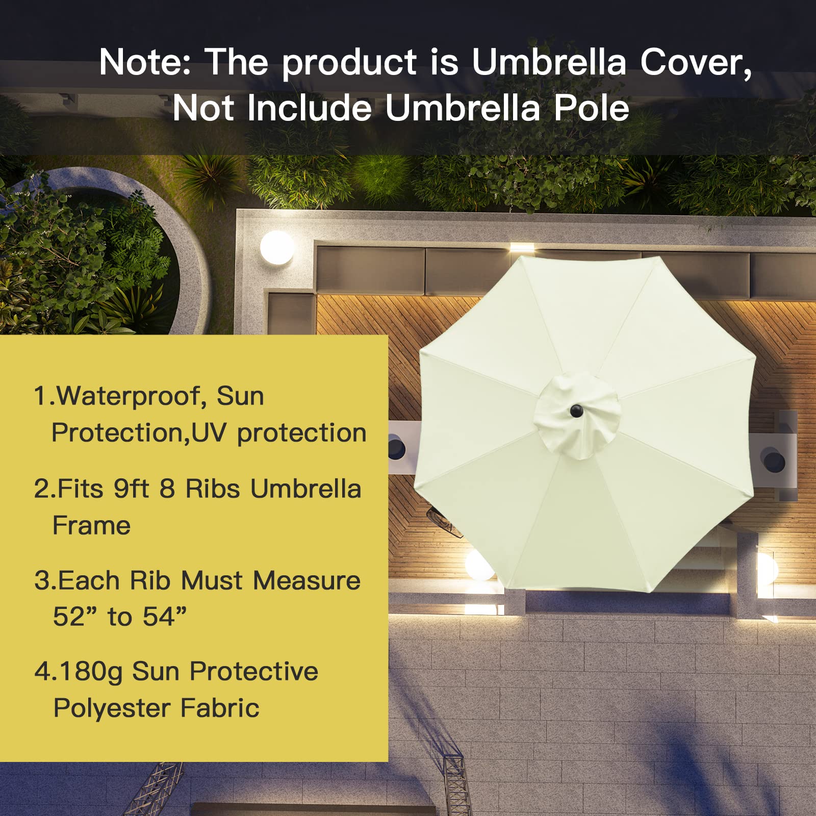 Sunnyglade 180g polyester fabric for durable shade