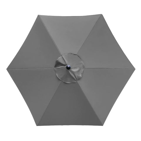 Sunnyglade canopy top cover for 7.5ft 6-rib umbrellas with weather-protective finish.