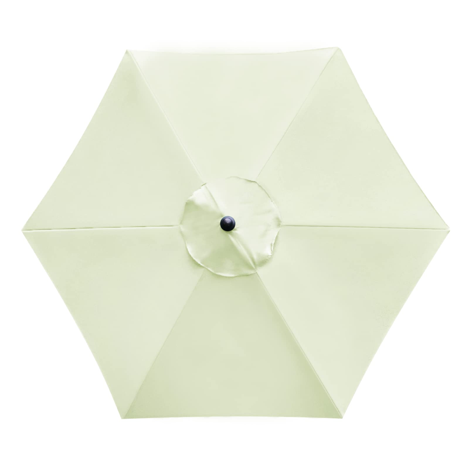 Sunnyglade 7.5ft six-rib beige canopy replacement for market umbrellas.