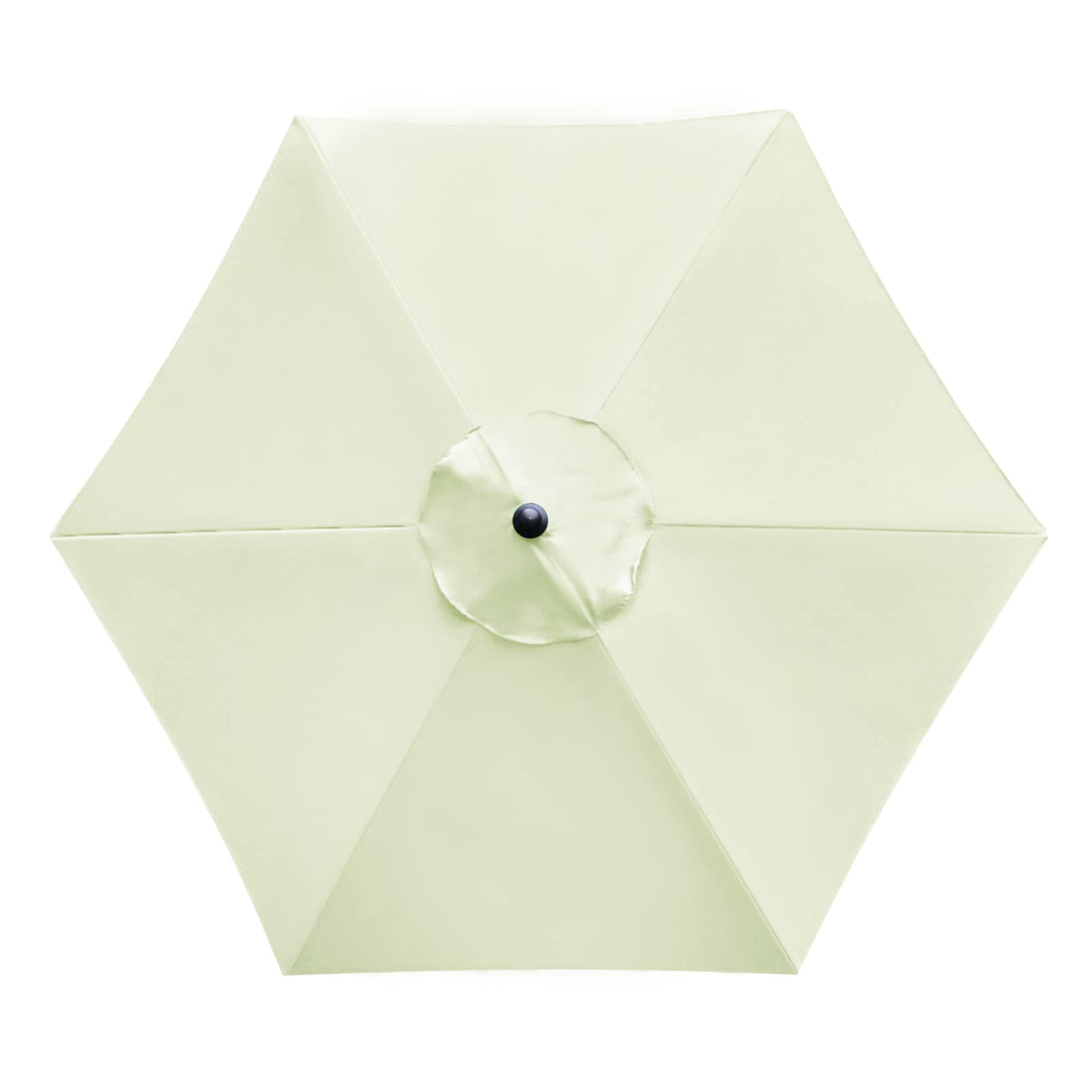 Sunnyglade 7.5ft six-rib beige canopy replacement for market umbrellas.