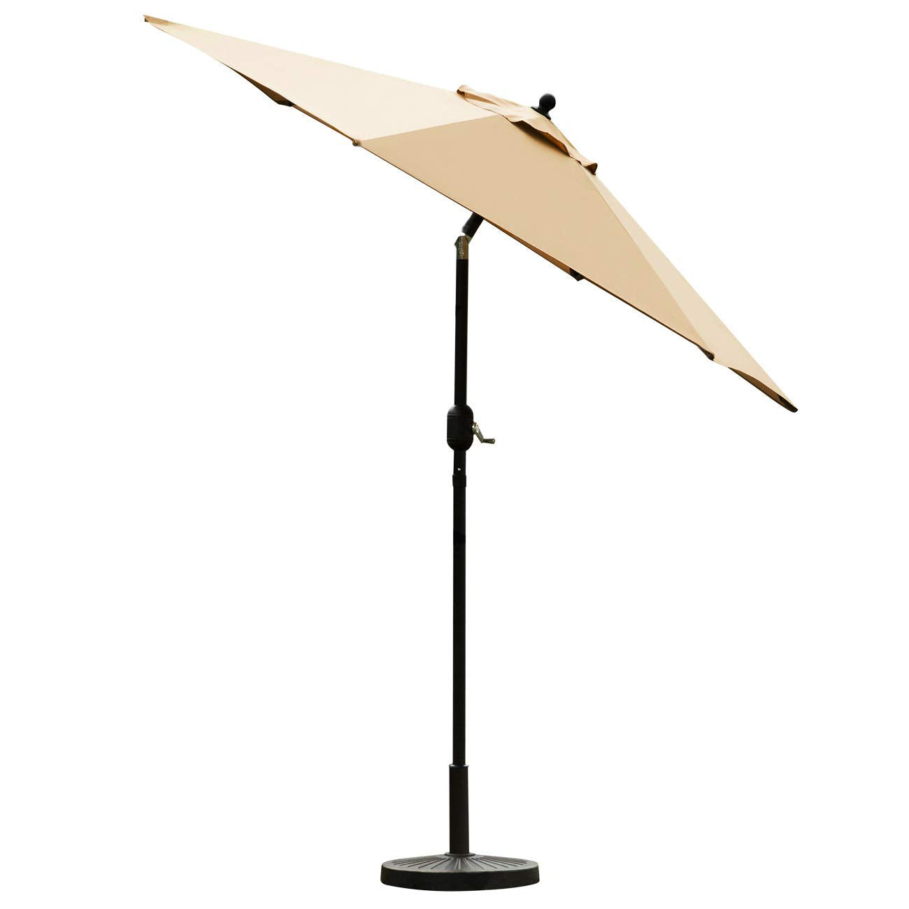 Sunnyglade 7.5ft patio umbrella push-button tilt enables versatile shading over seating.