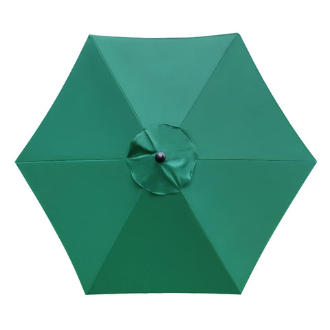 Sunnyglade 7.5ft dark green umbrella canopy fits market umbrellas for shade.