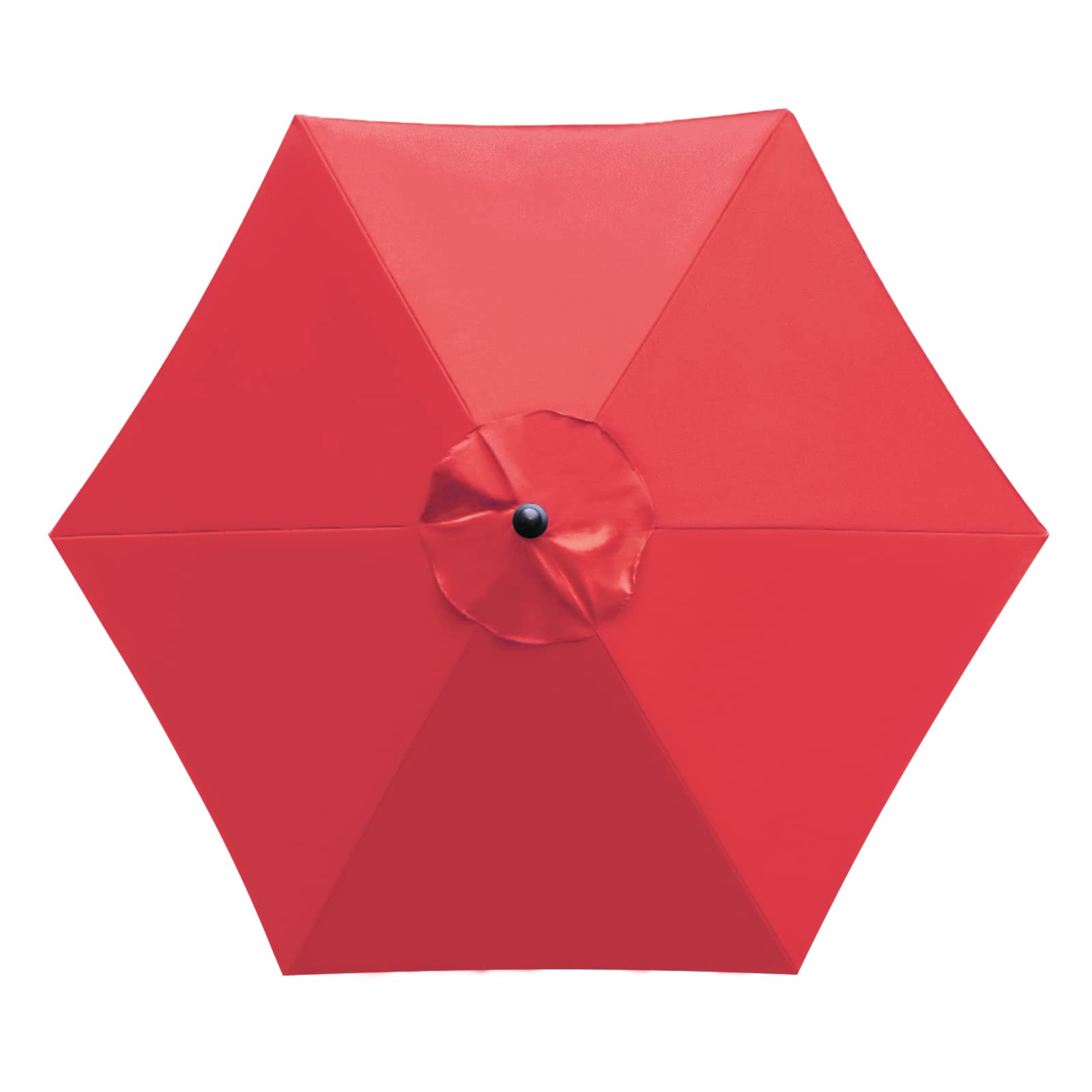 Sunnyglade 7.5ft red umbrella canopy front view, durable shade for patios