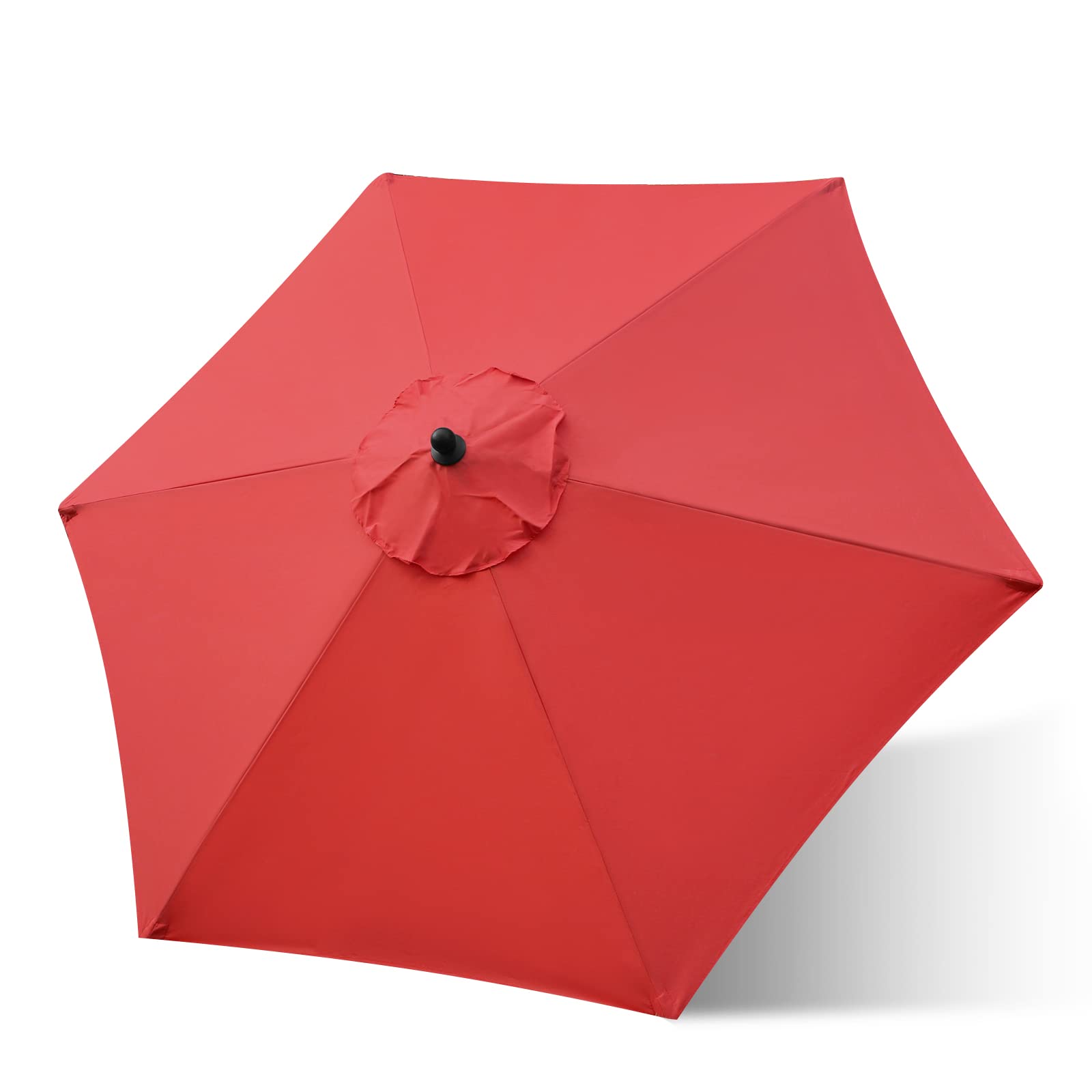 Sunnyglade 7.5ft red canopy wind vent improves airflow and stability in breezy conditions