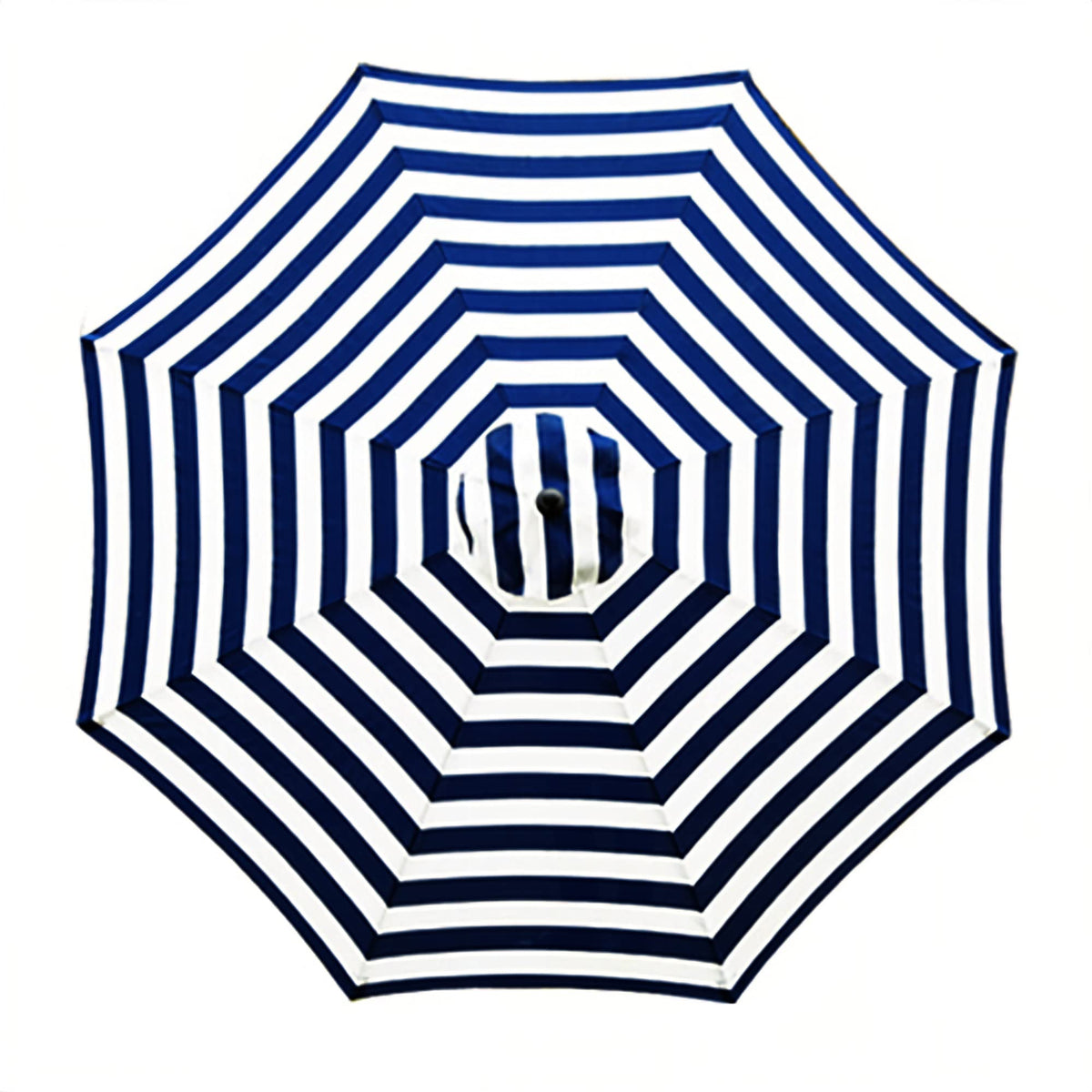 Sunnyglade 9ft canopy top in blue and white offers reliable shade.