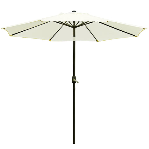 Sunnyglade 9ft beige umbrella crank for quick shade adjustment