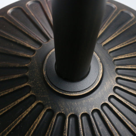 Sunnyglade base hand-turn knob secures the umbrella for reliable outdoor shade.