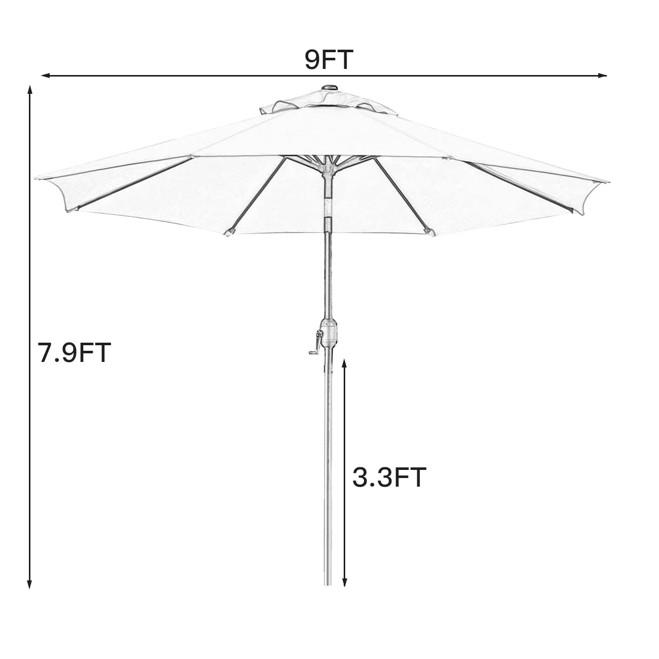 Base not included; pair with Sunnyglade base for a stable setup.