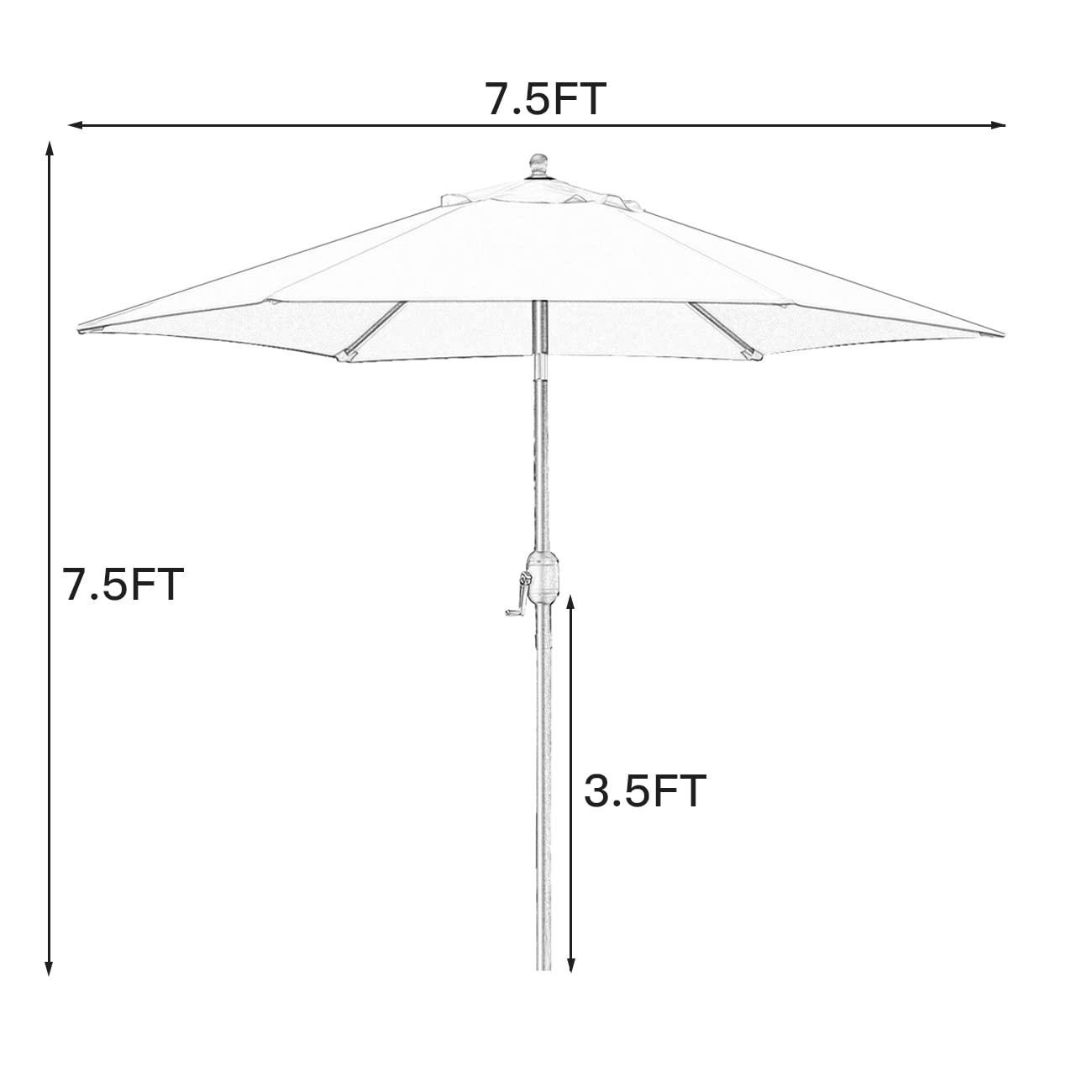 Sunnyglade compatible base search ASIN B06XT1TFJN for stable outdoor setups.