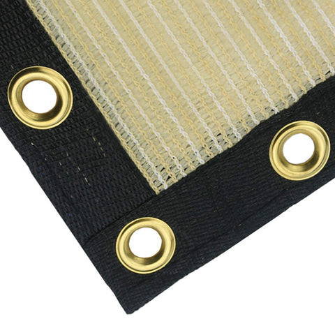 Breathable weave of Sunnyglade screen allows water and air to pass near plantings.