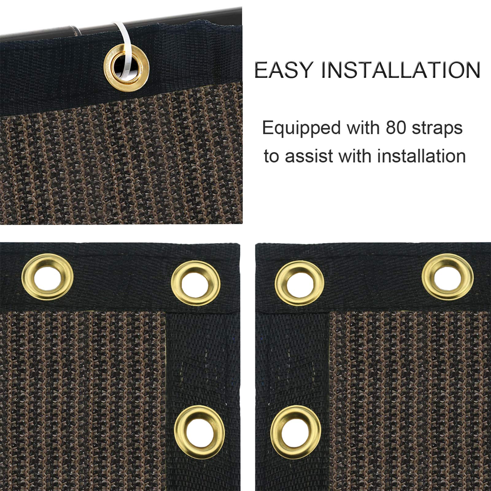 Sunnyglade copper grommets and reinforced edges for durable wind resistance.