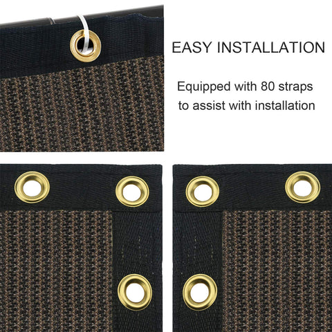 Sunnyglade copper grommets and reinforced edges for durable wind resistance.