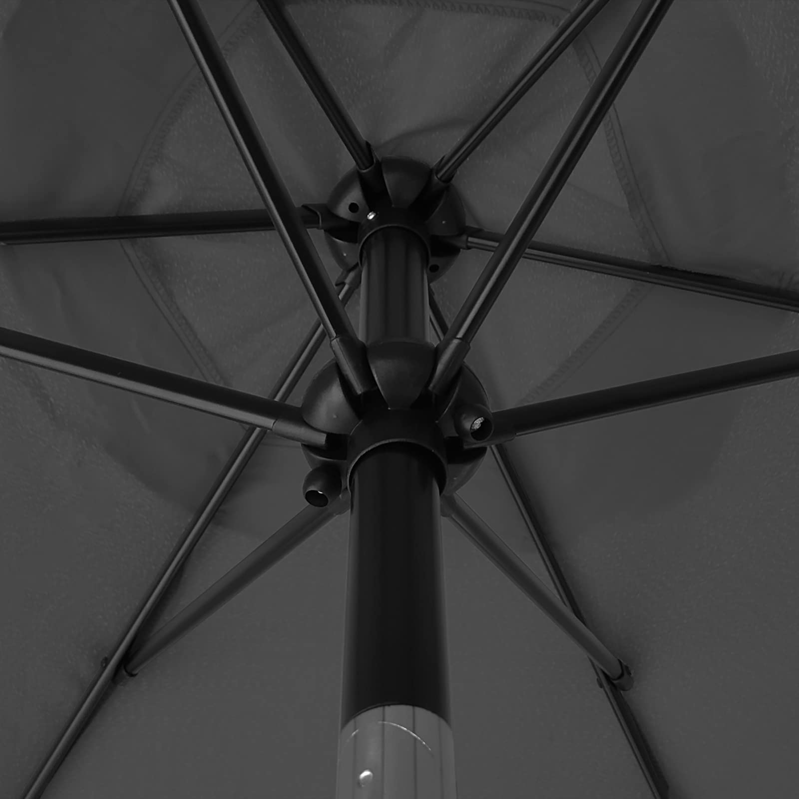 Sunnyglade crank operation provides smooth, reliable opening and closing of the canopy.