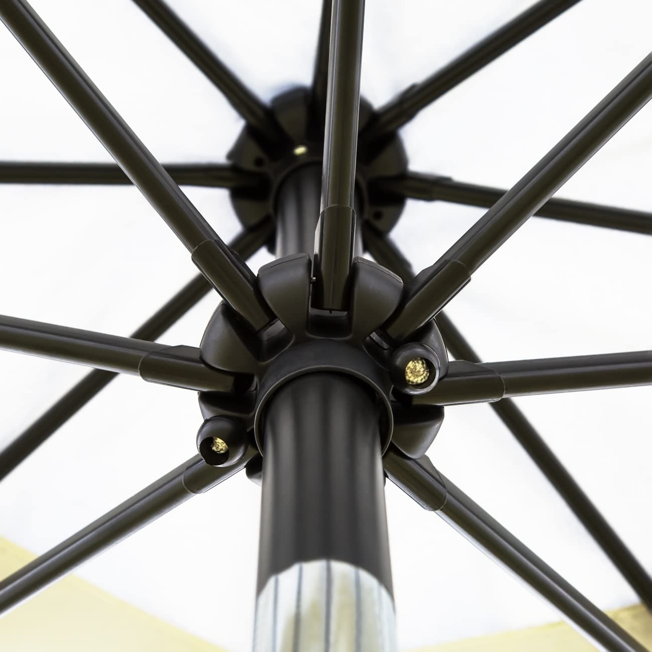 Sunnyglade 9ft canopy with easy no-tools assembly saves setup time.
