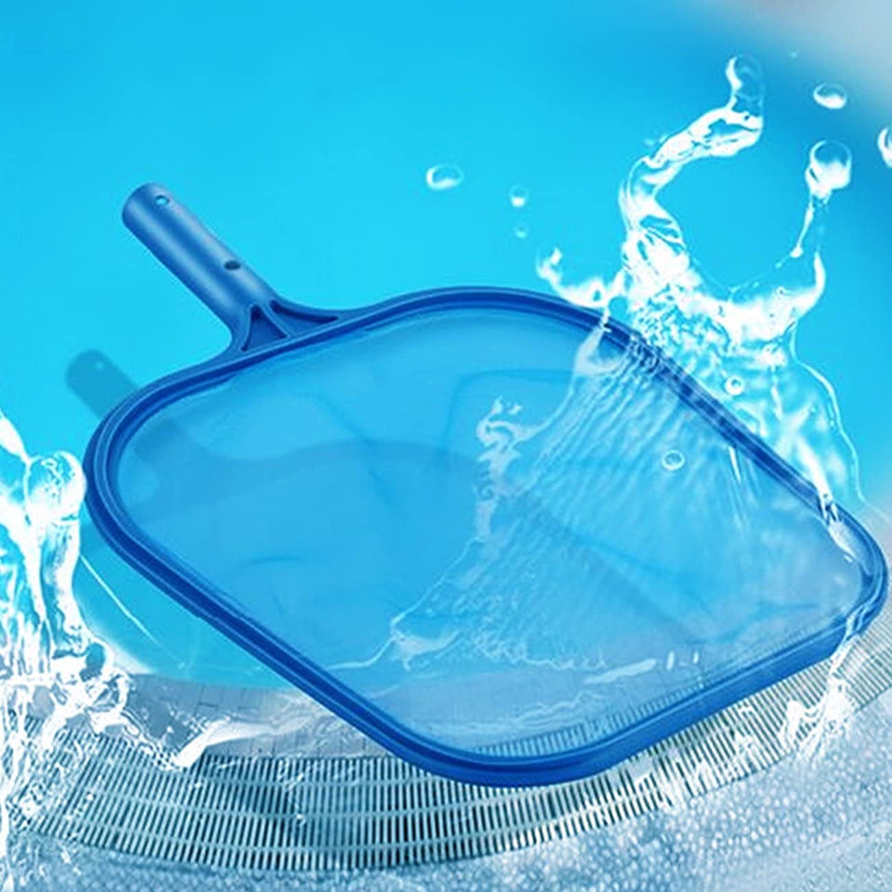 Sunnyglade frame net shows durable plastic construction for long-lasting pool cleaning.