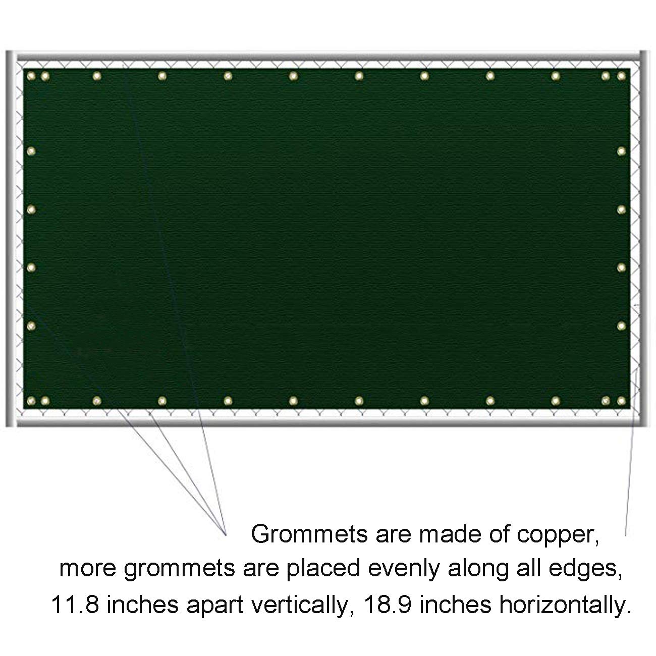 Sunnyglade green privacy fabric designed for garden and yard seclusion