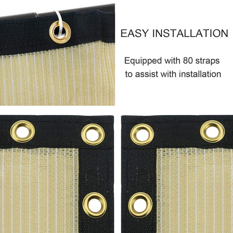 Sunnyglade HDPE fabric delivers sun resistance and long-lasting privacy screening.