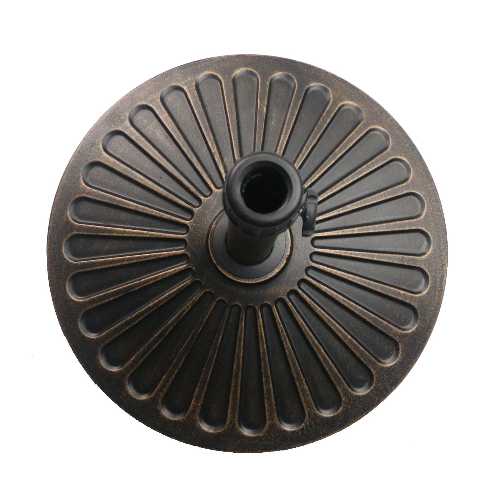 Sunnyglade heavy-duty round base for 18-inch setups ensuring durable patio stability.