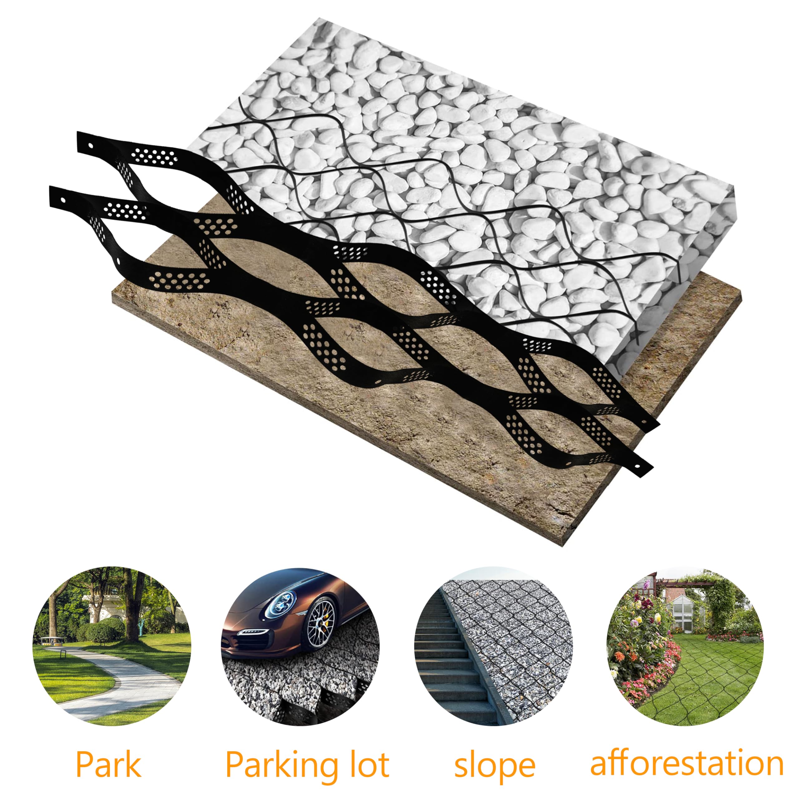Sunnyglade patio installation facilitates quick, secure stabilization for paths.