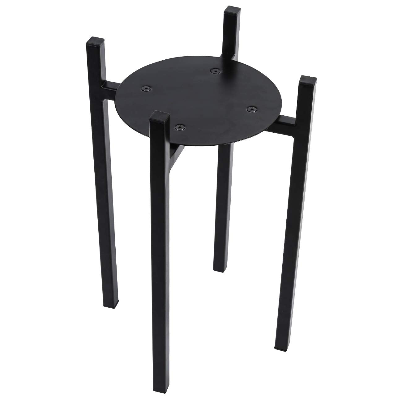 Circular plate detail on Sunnyglade stand provides balanced support for pots.