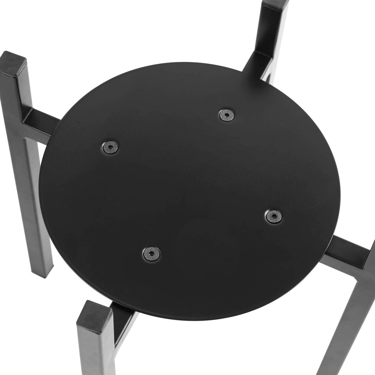 Side view of Sunnyglade plant stand highlights its mid century design.