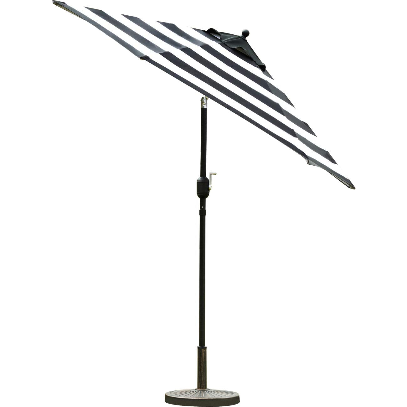 Sunnyglade push-button tilt enables quick, customizable shade.