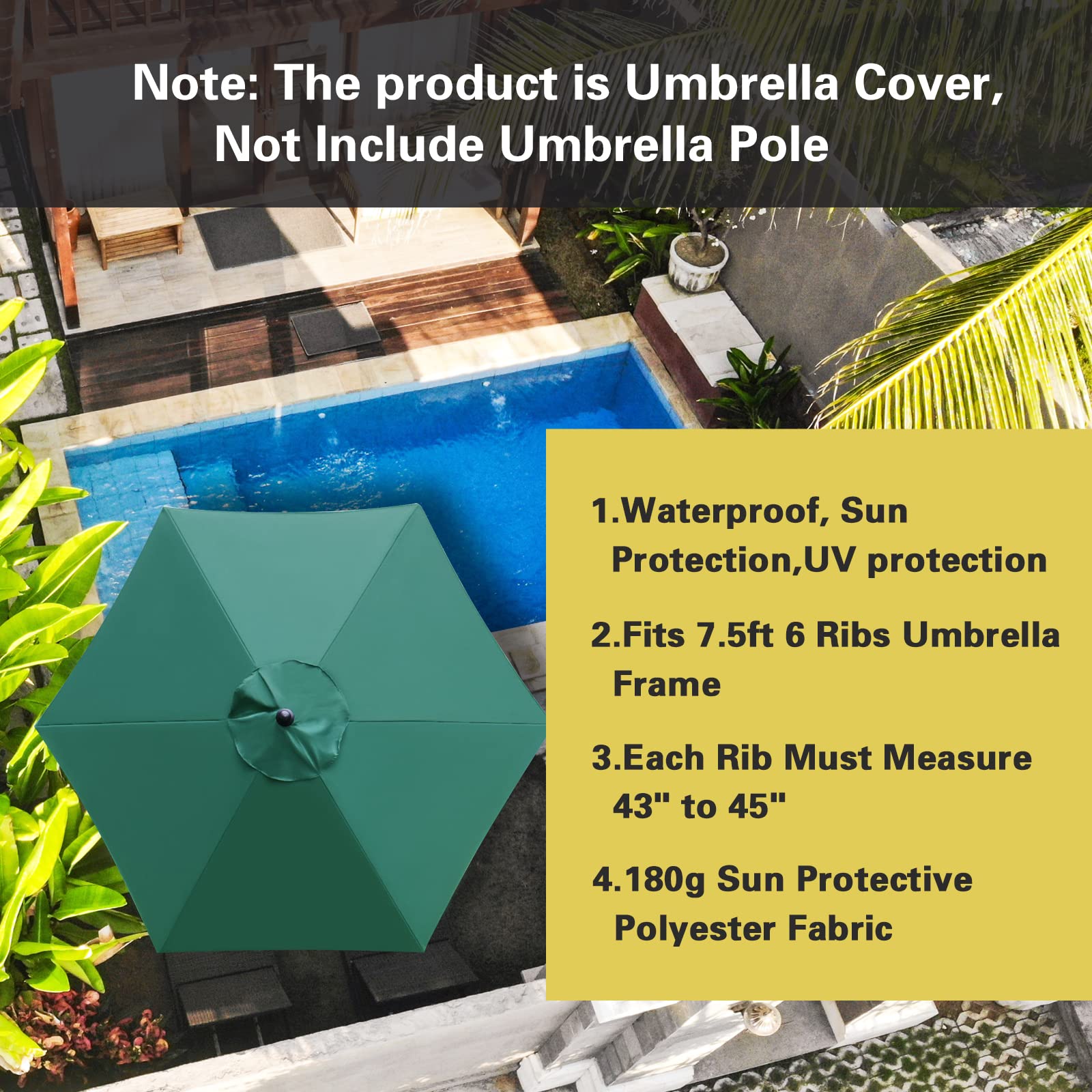 Sunnyglade removable washable canopy enables quick cleaning after outdoor use.