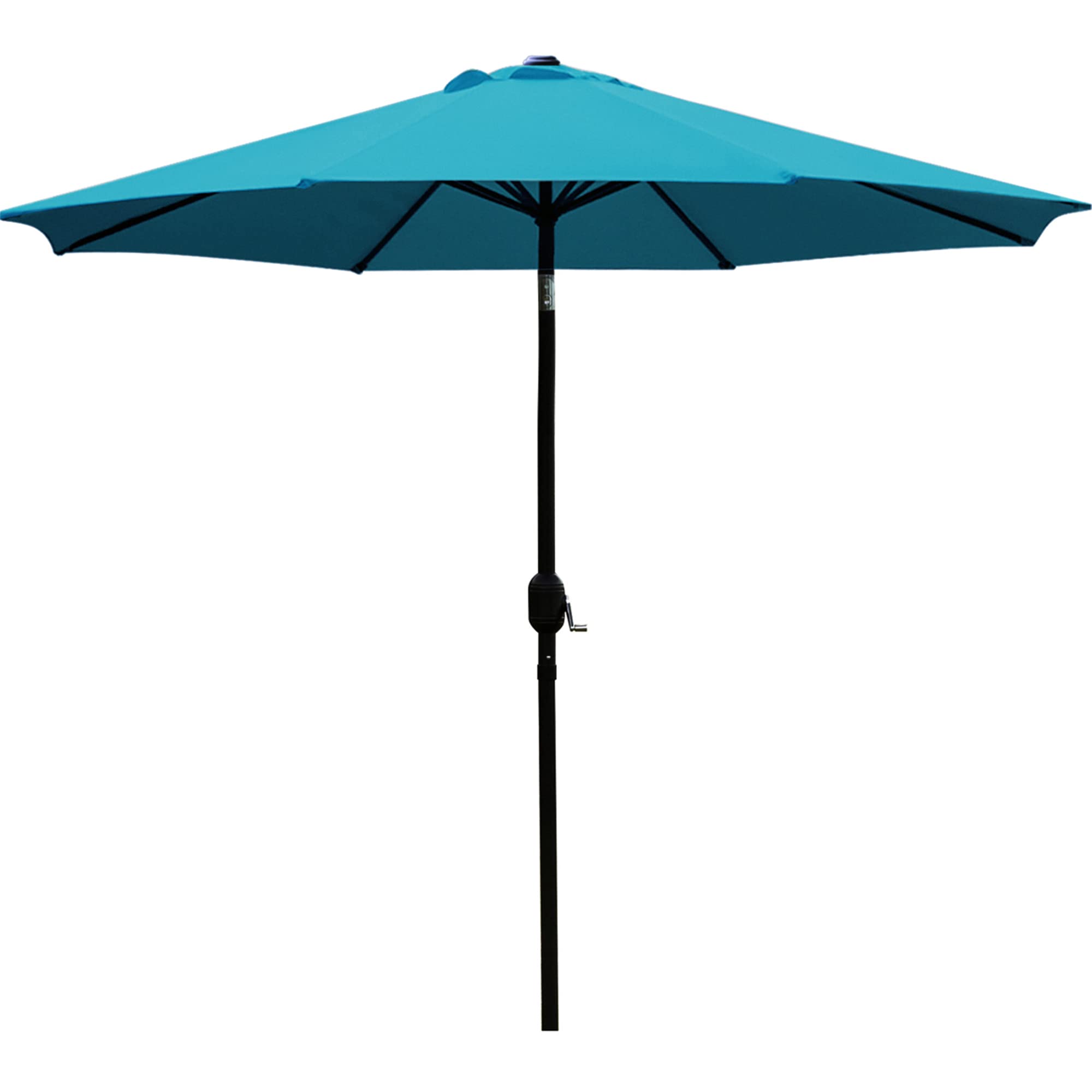 Sunnyglade 9ft teal blue patio umbrella casting broad shade for outdoor dining