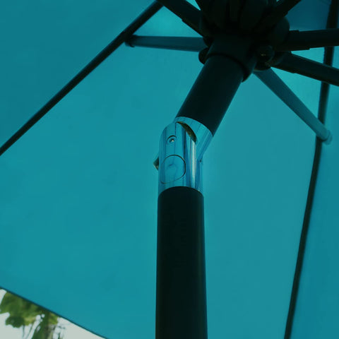 Sunnyglade teal blue umbrella fitting tables from 42 to 54 inches