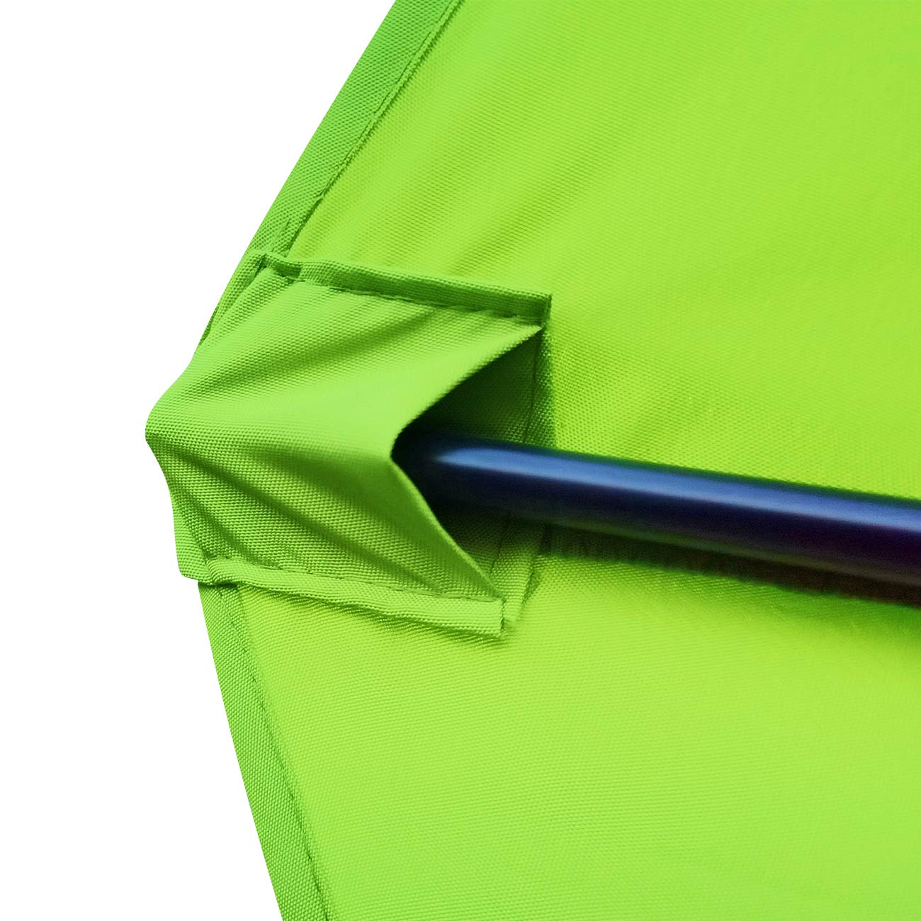 Sunnyglade umbrella shows 8 ribs, establishing a strong frame.