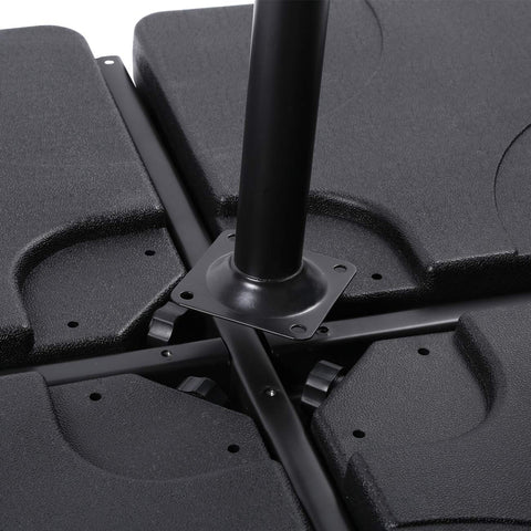 Sunnyglade base cross bar not included but compatible with many cantilever umbrellas